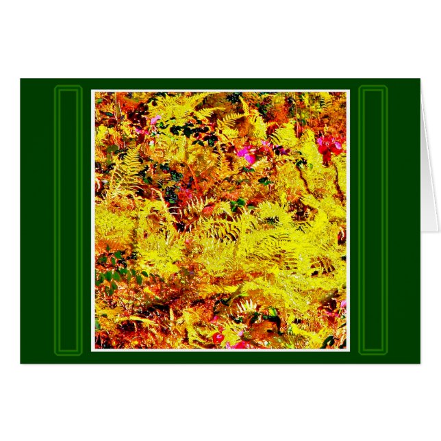 Autumn Fern Leaves (Front Horizontal)
