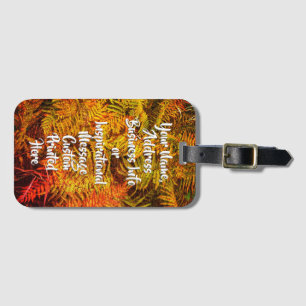"Autumn Ferns" Luggage Tag