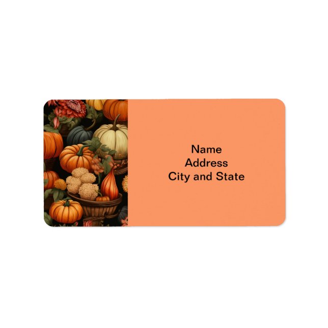 Autumn Festival of Colours Label (Front)