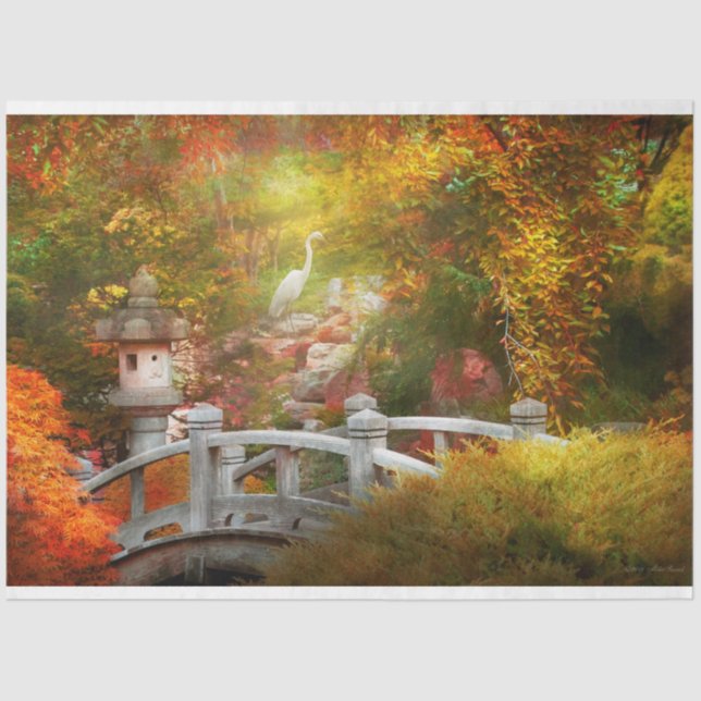 Autumn - Finding inner peace Tissue Paper (Front)