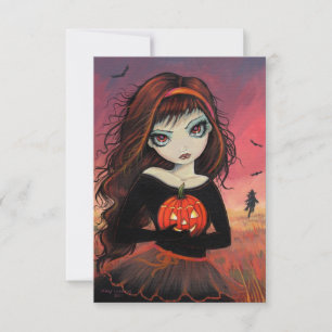 Autumn Fire Halloween Postcards