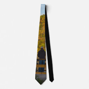 Autumn Fishing Lake Springfield Tie