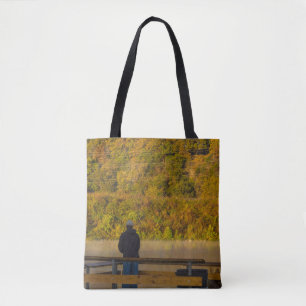 Autumn Fishing Lake Springfield Tote Bag