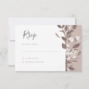 Autumn Flora RSVP Card