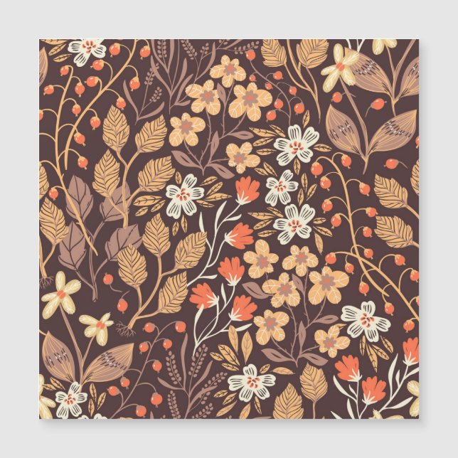 Autumn Flora: Vintage Seamless Pattern (Front)