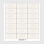 Autumn Floral Burgundy Wedding Guest Address Label<br><div class="desc">This autumn floral burgundy wedding guest address label design is a dreamy ensemble that embodies the essence of vintage charm and modern elegance. Featuring autumn florals and leaves in fall colours, accented with gold geometric borders, our design offers a simple yet captivating aesthetic perfect for your summer or fall celebration....</div>