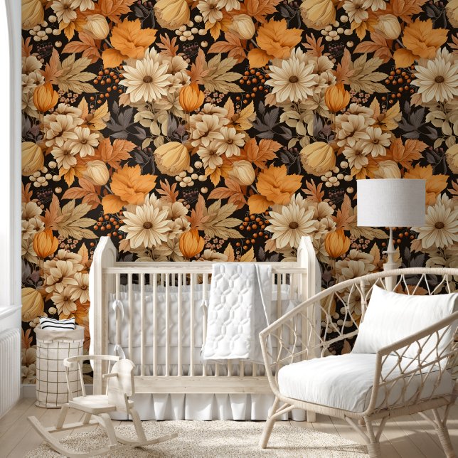 Autumn Floral Elegance Wallpaper (Kids)