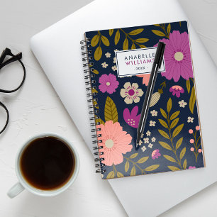 Autumn Floral Pattern Notebook