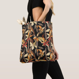 Autumn Floral Pattern Tote Bag