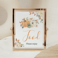 Autumn Floral Pumpkin Baby Shower Food