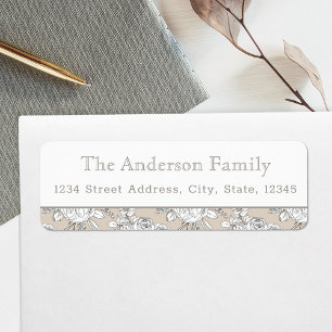 Autumn Floral Return Address Label