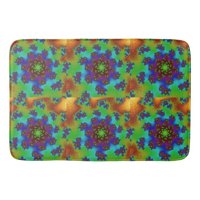 Autumn Floral Sprinkles Bath Mat (Front)