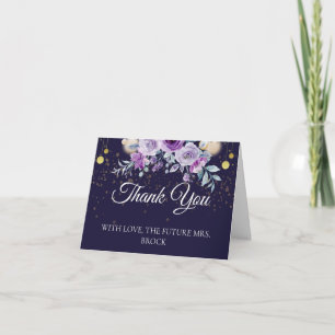 Autumn Floral Thank You Postcard