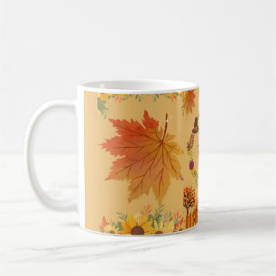 Autumn Floral Thanksgiving Dinner Coffee Mug