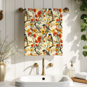 Autumn Floral Towel Cosy Gift for Grandma Grandpa