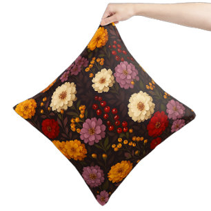 Autumn Florals - Farmhouse Boho  Cushion