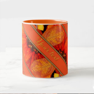 Autumn Florals Two-Tone Coffee Mug