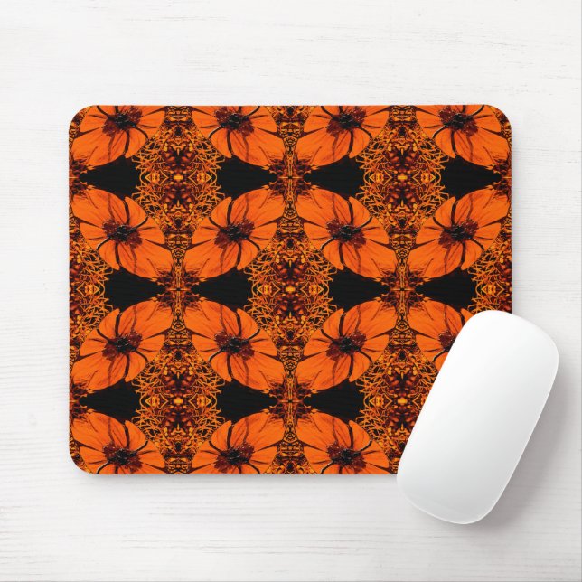 Autumn flower array....... mouse pad (With Mouse)