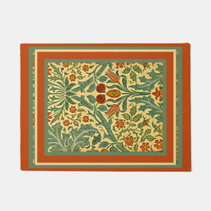 Autumn Flower, famous William Morris vintage patte Doormat