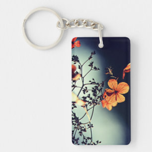Autumn Flower Key Ring