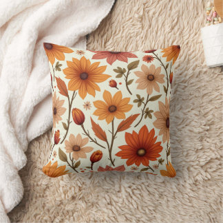 Autumn flower pillow cushion