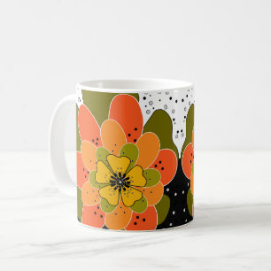 Autumn flowers, autumn, flower, illustration throw coffee mug