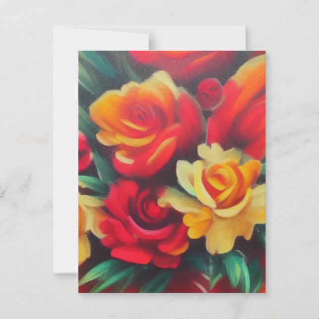 Autumn Flowers Card (Front)