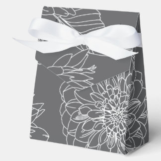 Autumn flowers, dahlias, gift box