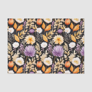 Autumn Flowers Fall Decoupage Tissue Paper