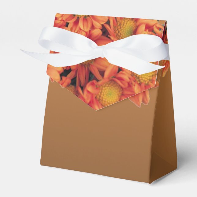 Autumn Flowers Favour Box (Front Side)