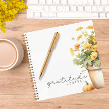 Autumn Flowers "Gratitude Journal"