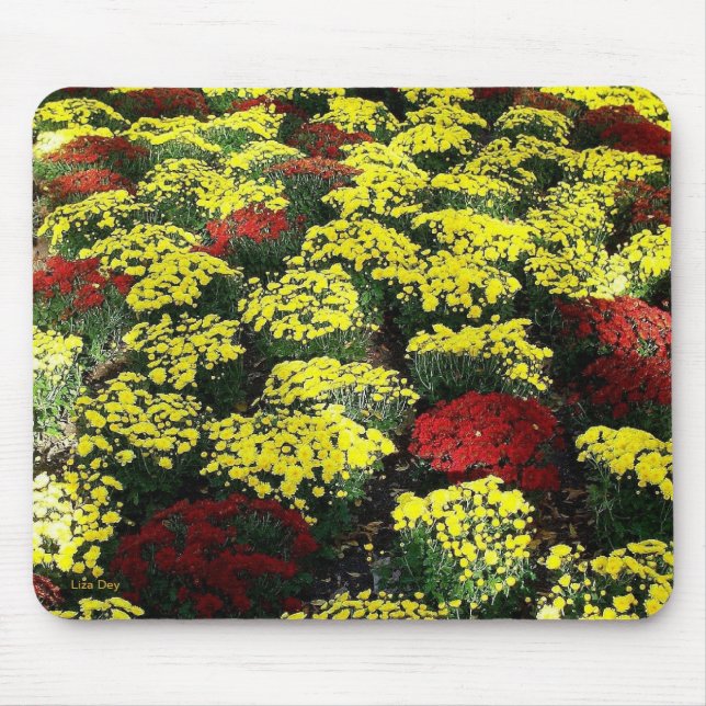 'Autumn Flowers' Mousepad (Front)