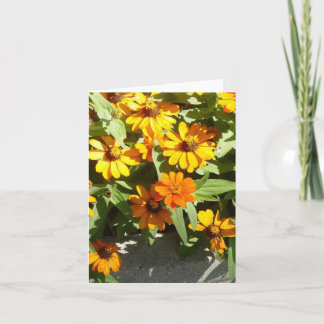 Autumn Flowers Note Card