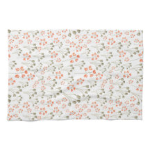 Autumn Flowers Tea Towel