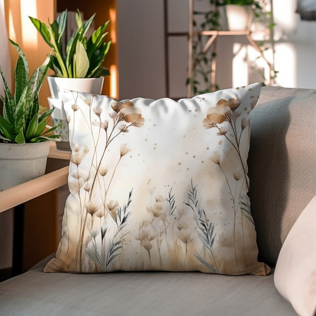  Autumn Flowers Watercolor Accent Cushion (Creator Uploaded)