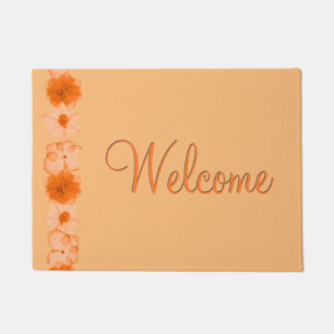 Autumn Flowers Welcome Doormat