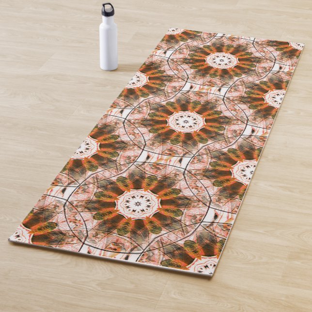 Autumn flowers.... yoga mat (In Situ)