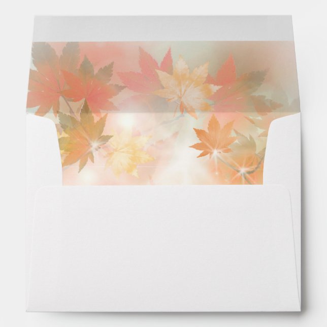 Autumn Fog Fall Wedding Envelopes (Back (Bottom))