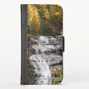 Autumn Foliage and Waterfall iPhone XWallet Case