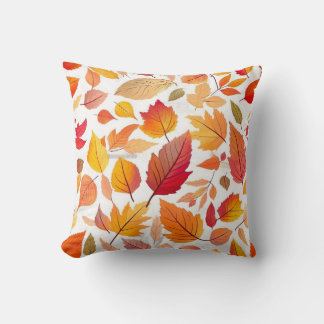 autumn foliage cushion