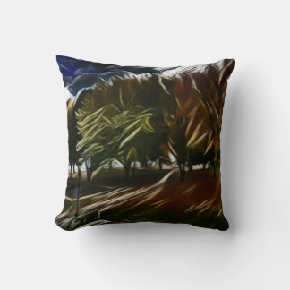 Autumn foliage in the park cushion