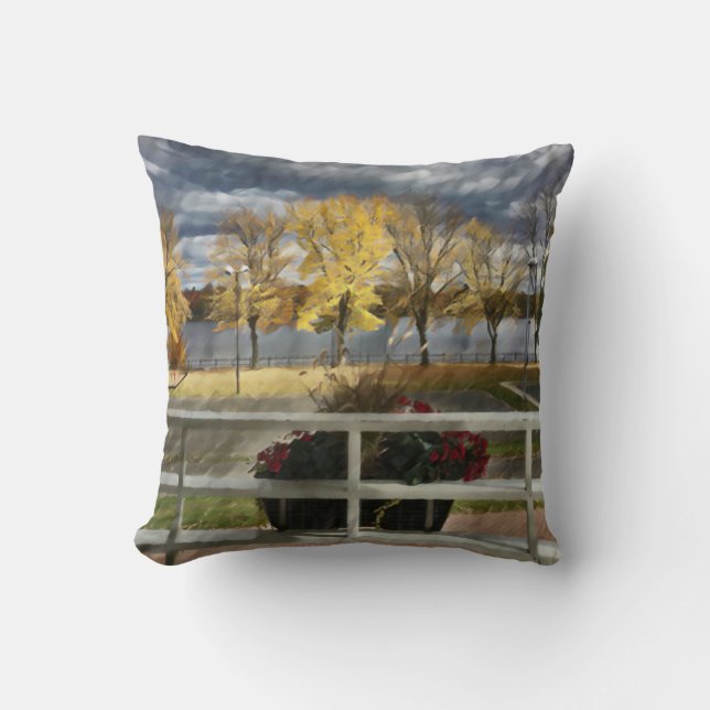 Autumn foliage in the park cushion (Front)