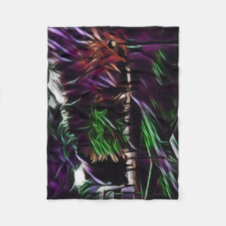 Autumn foliage in the park fleece blanket