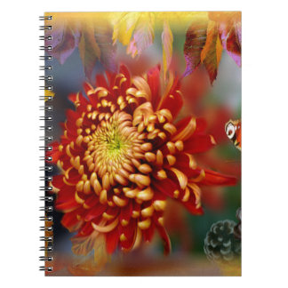 Autumn Foliage Splendour Forest Lake Destiny Notebook