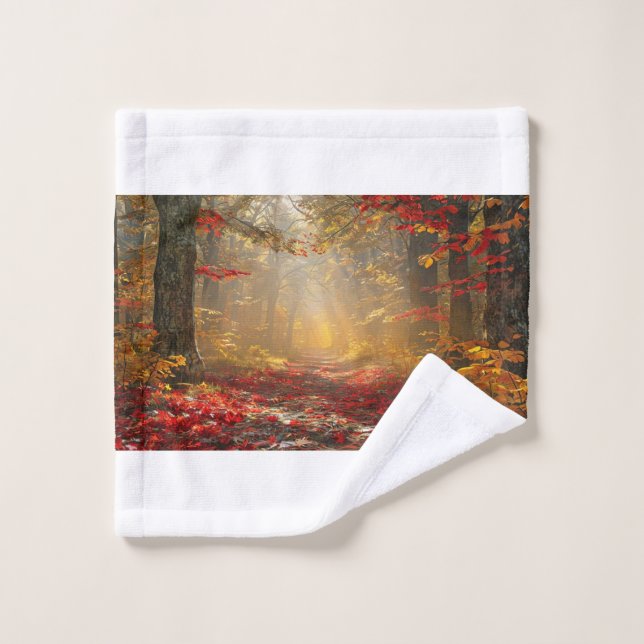 Autumn Foliage Towel (Wash Cloth)
