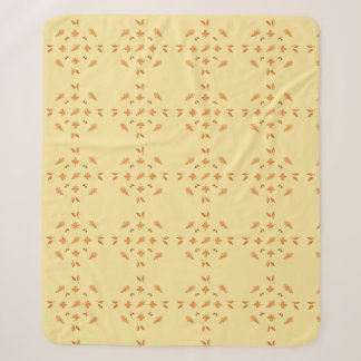 Autumn Foliage Yellow and Orange Sherpa Blanket