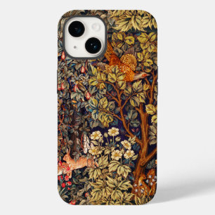 AUTUMN FOREST ANIMALS Hares,Pheasant,Brown Floral Case-Mate iPhone 14 Case