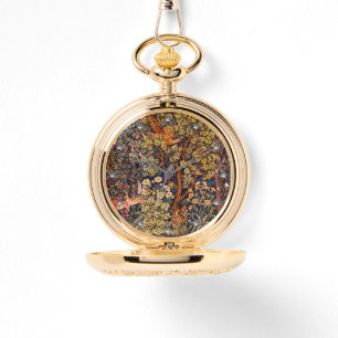 AUTUMN FOREST ANIMALS Hares,Pheasant,Brown Floral Watch