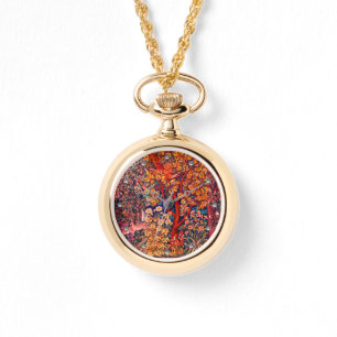 AUTUMN FOREST ANIMALS Hares,Pheasant,Red Floral  Watch