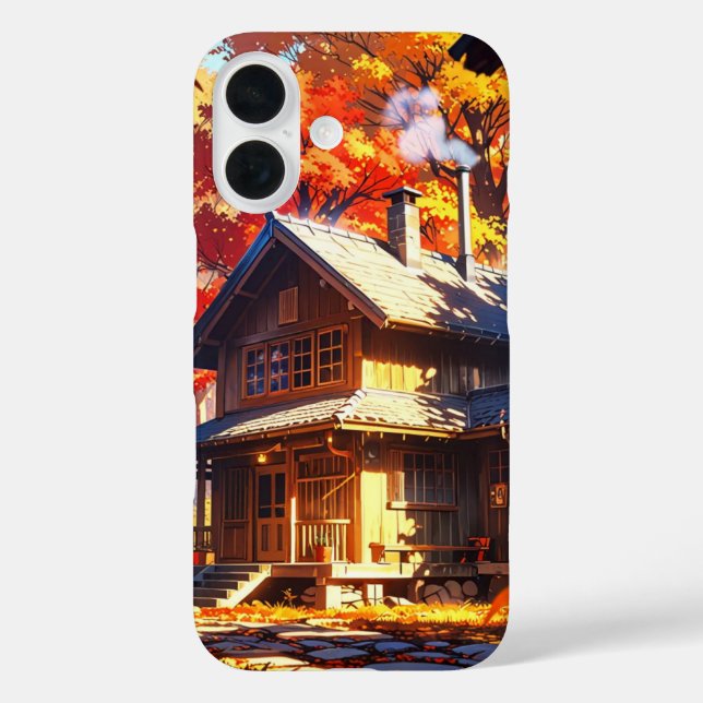 Autumn Forest Cabin Case-Mate iPhone Case (Back)
